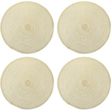 Beaupretty Tischsets aus Baumwolle 4 Stück rutschfeste und Hitzebeständige in Katzenohrform Kreative Platzsets für Teller und Töpfe für Restaurant und Heimdekoration