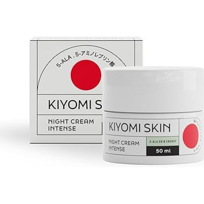 Regeneruojantis naktinis kremas intensyvus 50 ml - su 5-ALA, keramidu ir resveratroliu - sausai odai, 