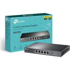 TP-Link Unmanaged 5-Port 2.5G Multi-Gigabit Desktop Switch, 802.3X Flow Control, 802.1p/DSCP QoS, Ideal for Small and Home Office with Fanless Design, Metal Casing, Plug and Play (TL-SG105-M2)