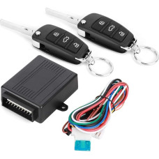 KIMISS Universalus automobilio nuotolinio centrinio durų užrakto užraktas be rakto, automobilio apsaugos durų užrakto rinkinys su nuotolinio valdymo pulteliu (1 vnt., juodas, nuotolinio valdymo pultelis, automobilis (universalus))