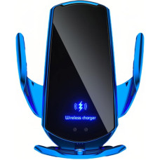 Q3 15W Smart Sensor automobilinis magnetinis įkroviklis Smart Sensing belaidis įkroviklis Automatinis prispaudimo petys 360 laipsnių rutulinis šarnyras, skirtas serijai, skirtas serijai (mėlynas)