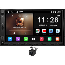 ATOTOZONE AC-HD02LR 720P Rückfahrkamera mit Live-Ansicht, für A5LG2A7T, Android Doppel Din Radio, Autoradio mit Navi 7 Zoll Digital Media-Receiver, Wireless CarPlay & Android Auto, WiFi/Bluetooth/USB