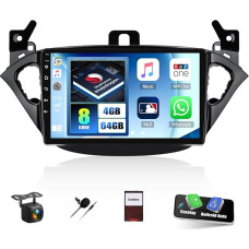 4G + 64G 8 branduolių Qualcomm CAMECHO Android 13 automobilinis radijas Opel Corsa 2015-2019/Opel Adam 2013-2016 su Navi Carplay Android Car, 9 colių ekranas Radijas 2 DIN su Bluetooth RDS/FM WiFi Mirror Link DSP