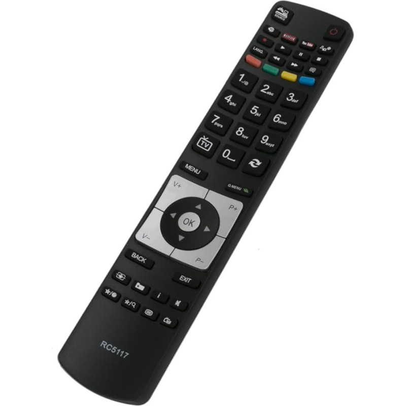 VINABTY RC-5117 Replacement Remote Control for Hitachi TV 50HYT62UH 42HXT12U 43HGT69U 48HB6T62U 55HK6T64U 49HGT69U