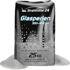25 kg Glass Beads Blasting Master Blasting Agent 300-400 µm Blasting Material Glass Beads Sand Blasting Micro Glass Beads