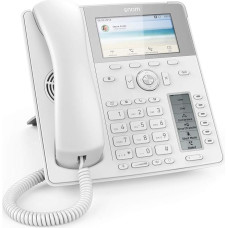 Snom D785 IP Telefon, SIP Tischtelefon Farbe + SmartScreen, 12 SIP-Identitäten, Sensorhakenschalter, Bluetooth, USB, 48 selbstbeschriftende Schlüssel (12 physische), Weiß, 00004392