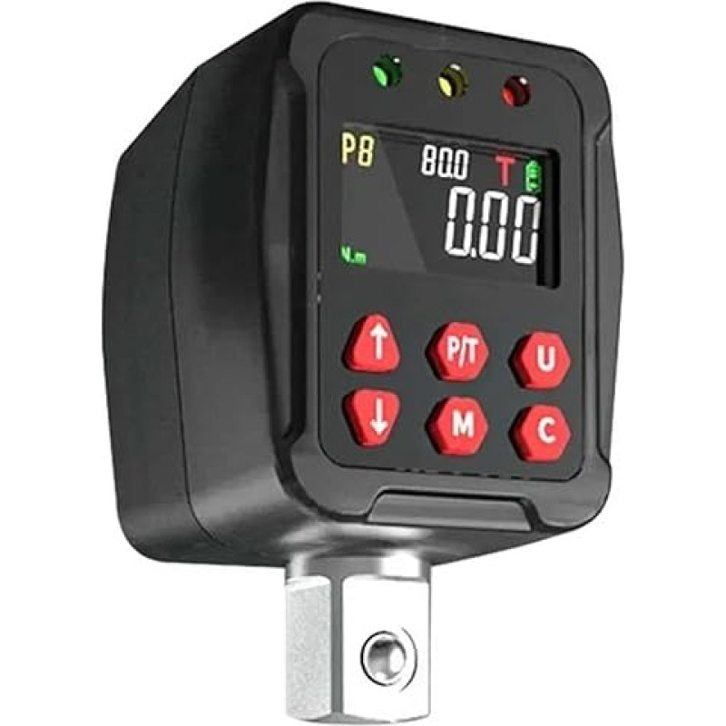 Digitaler Drehmomentschlüssel-Adapter mit 1/2-Zoll-Antrieb, 10 voreingestellte Drehmomentwerte, wandelt Ratschenschlüssel for Auto- und Motorradreparaturen um Multifunktionale Konvertierung(0-10kg)