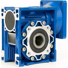 GTPBAO NMRV050 Schneckengetriebe-Drehzahlminderer 110 x 110 mm Flansch mit 19 mm Eingangswelle 25 mm Ausgangsbohrung for 110 Servo Motoe Reduzierwelle(Ratio 60 to 1)