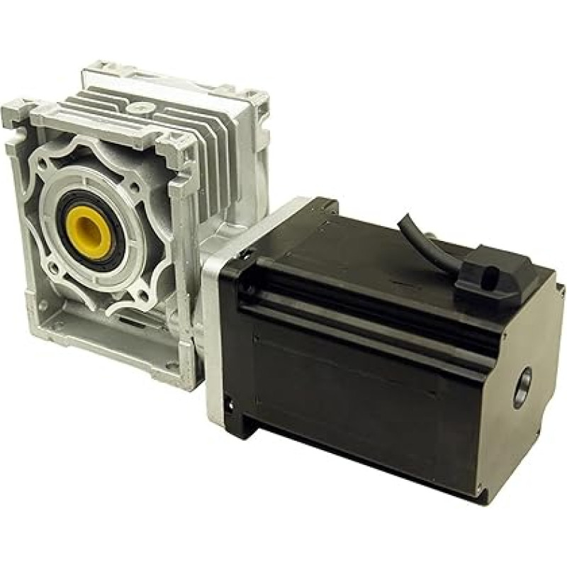 NEMA Schrittmotor 8,5 Nm mit Schneckengetriebe und Übersetzungsverhältnis: 5:1/7,5:1/15:1/30:1/40:1/100:1 (Verhältnis 30 zu 1,Dual Output Shaft)
