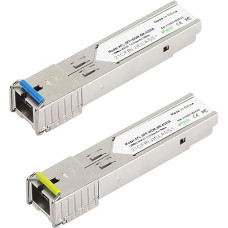 CERRXIAN 1.25G Single Mode BIDI SFP SC Module Fiber Transceiver, SFP-WDM-SM, 3KM SC Tx1550nm/Rx1310nm-1 Pair