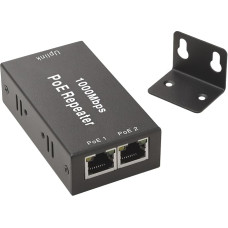 1 bis 2 Gigabit PoE Extender, 1 Eingang 2 Ouput PoE Extender mit 100/1000Mbps High Speed, IEEE 802.3af/at PoE+ Standard, 100M/328FT Signal Extende POE Repeater für PoE Kamera/PoE Geräte