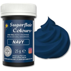 Sugarflair Spectral Navy Blue Lebensmittelfarbe Paste, hochkonzentrierte Lebensmittelfarbe für Buttercreme, Zuckerpaste, Royal Icing, Kuchenmischungen und mehr! Lebensmittelfarbstoff - 25g