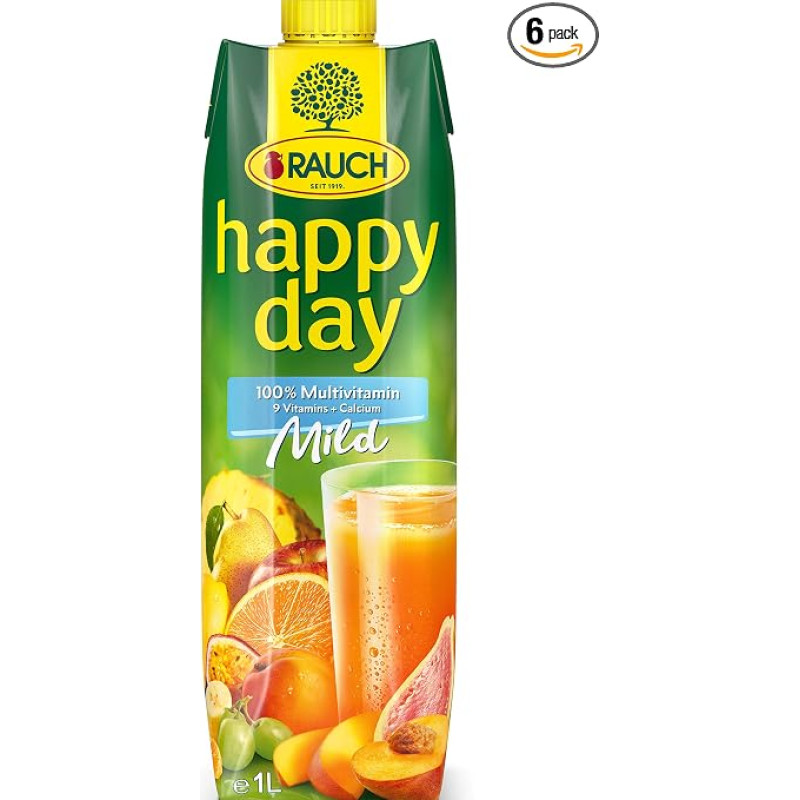 Happy D 100% Multivitamin Pack of 6 (6 x 1.0 L)
