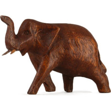 ART-CRAFT Wooden Elephant Carving Suar Wood 10 cm