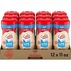 „Coffee Mate Powd Original Lite“ pieno pakaitalas, 11 uncijų talpos indelis, 12 vnt. dėžutėje, gamintojas: „Coffee Mate“