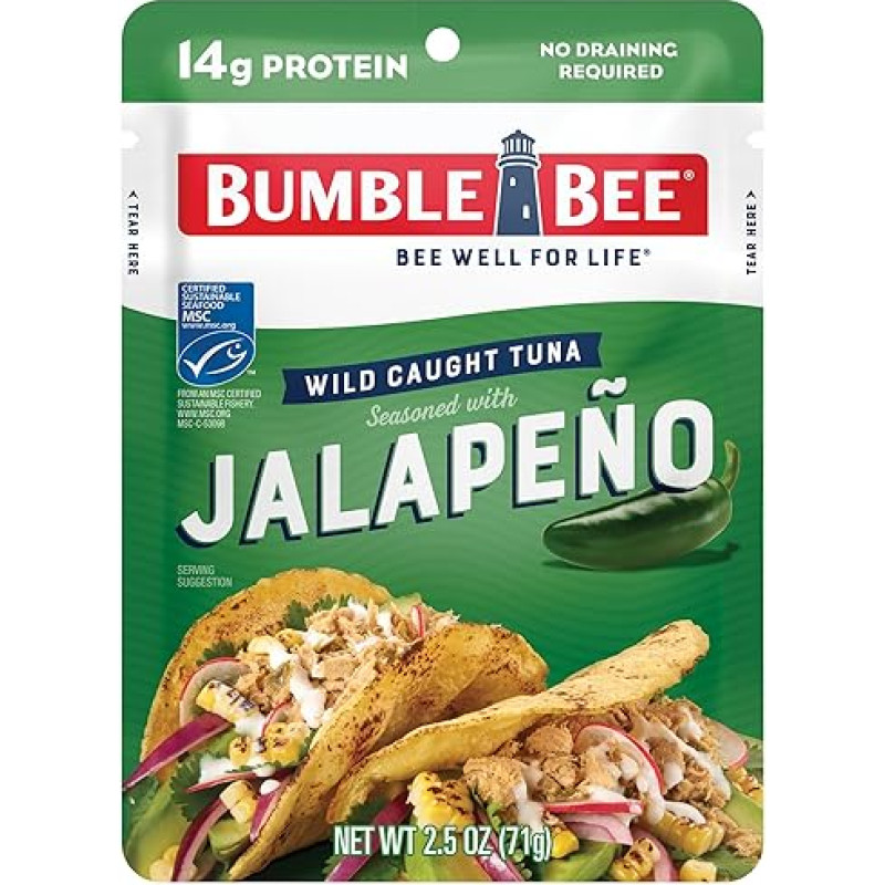 „Bumble Bee“ tunas su jalapeno prieskoniu, 70 g x 3 maišeliai