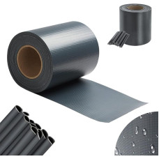 PVC privatumo užsklandos juostos 35 m x 19 cm, privatumo plėvelė dvigubos strypo tinkleliui, komplekte – 30 tvirtinimo spaustukų, apsauga nuo vėjo, apsauga nuo saulės, privatumo užsklanda, sodo tvora, antracito spalvos