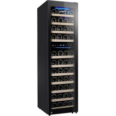 GGM Gastro | WKM160S-2N | Wine Fridge - 2 Climate Zones - 160 Litres - Max. 53 Bottles | Präzise 2-Zonen-Temperierung, abschließbares Sicherheitsdesign, hochwertige Optik, intuitive digitale Bedienung