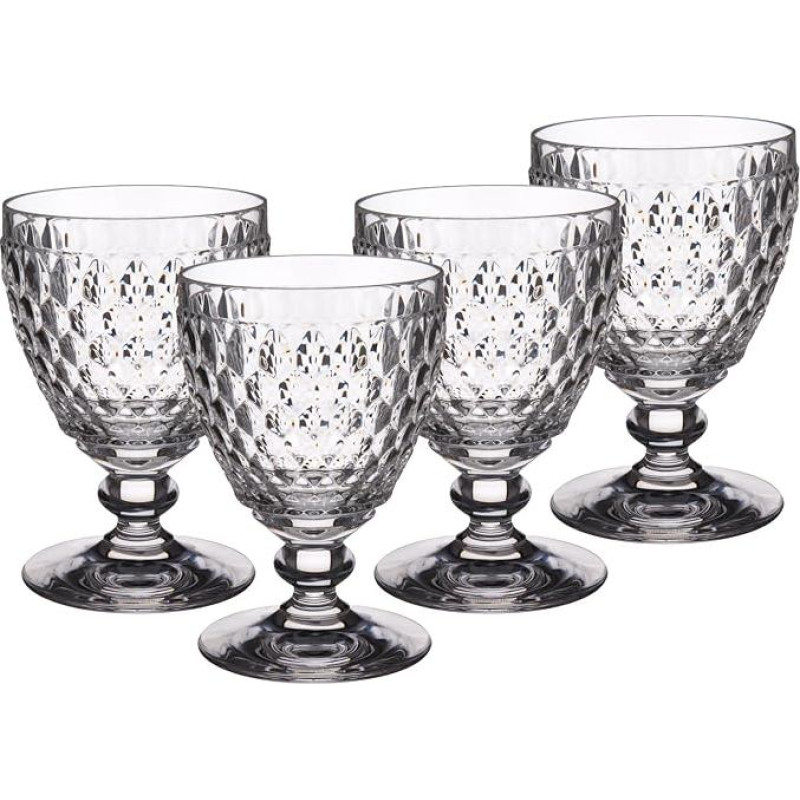 Villeroy & Boch Boston White Wine Glass, Porcelain, White, 17 x 17 x 13 cm, 4 Units