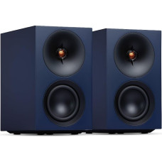 „Cambridge Audio L/R S“ – 100 W kompaktiškas aktyvusis stereogarsiakalbis su „aptX HD“ „Bluetooth“, USB garso įvestimi, „Aux“ ir optine įvestimi, žemų dažnių garsiakalbio išvestimi, nuotolinio valdymo pultu, patalpos nustatymu, „DynamEQ“ – mėlynos spalvos