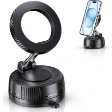 Magnetinis automobilinis mobiliojo telefono laikiklis su siurbtuku – itin tvirtas tvirtinimas, apsaugantis nuo nukritimo – suderinamas su „MagSafe“ „iPhone“, „Samsung“ ir „Android“ įrenginiais – išmaniojo telefono laikiklis, skirtas montuoti ant prietaisų