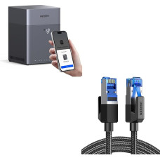 „UGREEN NASync DH4300 Plus“ – 4-lizdinis stalinis NAS su Cat 8 LAN kabeliu, 2,5 GbE LAN prievadu, 8 GB LPDDR4X RAM, „NFC“ prisijungimu vienu paspaudimu, AI šeimos ir kūdikių albumais, asmeniniu debesies saugyklos sprendimu namams ir biurui (diskai