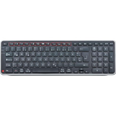 Contour Balance Keyboard | Bluetooth Keyboard Wireless with USB Dongle | QWERTZ Layout | Super Flat Wireless Keyboard | Number Pad + Media Keys | For Home and Work | For Windows and Mac