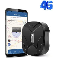Winnes GPS Tracker 4G TK905, GPS Tracker Car 5000 mAh IP58 Waterproof with Free App/PC Platform, No ABO, Real Time Tracking Anti-Loss Tracker for Car Motorcycle