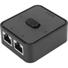 ciciglow 2 Port Gigabit Network Switch 1000Mbps 2 Input 1 Output 1 Input 2 Output RJ45 Splitter Selector Switch Expansion Port for Cat 6