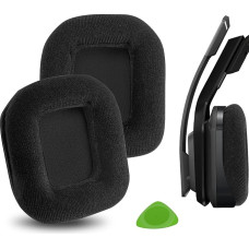 Geekria Comfort Replacement Velour Ear Pads for ASTRO Gaming A20 Headphones Ear Pads Repair Parts (Black)