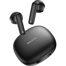 YESIDO TWS25 ANC Bluetooth Headphones - BT5.3 Semi In-Ear Wireless Earbuds with HD Microphone, 13mm Drivers and 16 Hours Total Playtime - Black