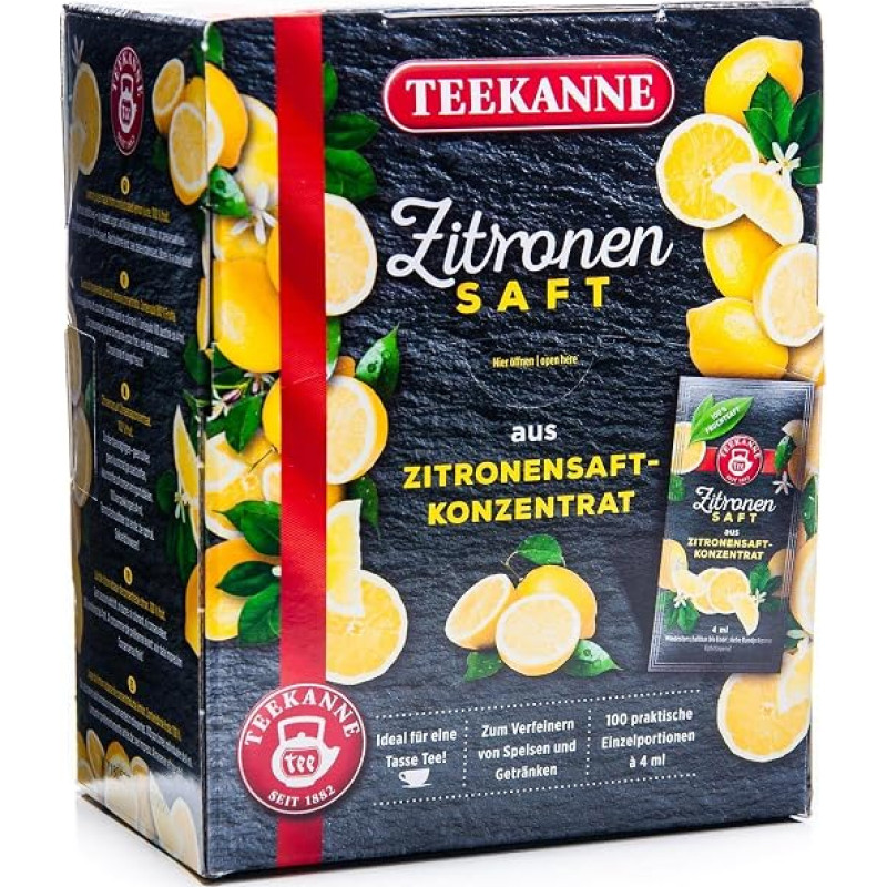 Teekanne Lemon Juice 100 x 4ml (400ml Pack)