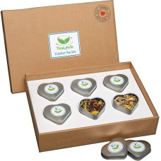TeaLaVie Herbal Tea Gift Set (45 g) Small Attention Thank You Gift Idea 2026 Pack of 6