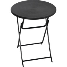 Outsunny Side Table Round Balcony Table HDPE Foldable Diameter 60 x 73 cm