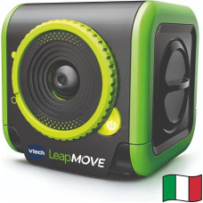 „VTech LeapMove“ interaktyvi TV konsolė vaikams, judesių atpažinimas be valdiklio, paruošta naudoti, 25 mokomieji žaidimai, 3 žaidėjų profiliai, italų kalba, komplekte su kabeliu, 4–11 metų