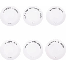„Villa d'Este Home Tivoli S.P.Q.eRe“ vakarienės lėkštės, 27 cm, porcelianinės, 6 vnt. rinkinys