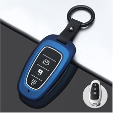 ontto Car Key Case Fits Hyundai Sonata Tucson NX4 Nexo Solaris Santa Fe 2020 2021 Remote Control Cover ABS Key Case Key Case Key Protection Case 3 Buttons Blue