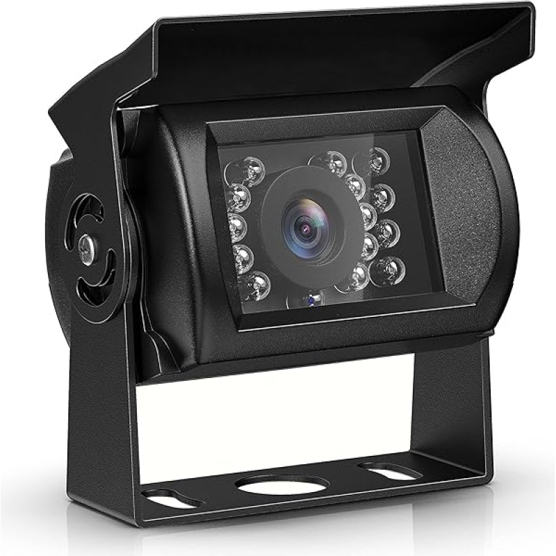 COCAR DC 12V - 24V Car Vehicle Rear View Backup Reversing CCD HD Camera for Truck Lorry Pickup Bus Vehicle Caravans Camper Van - Heavy Duty, Waterproof, Night Vision