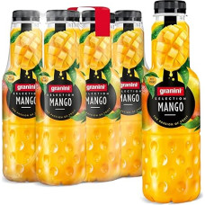 granini Selection Mango (6 x 0,75 l), 24 % vaisių, mangų sulčių gėrimas, egzotinių vaisių gėrimas, veganiškas, be laktozės, idealiai tinka maišyti, su užstatu