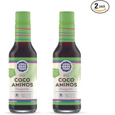 goodmoodfood Ekologiškas Coco Aminos Vinaigrette, veganiškas, be glitimo, be aliejaus, be druskos, 100 % ekologiškas natūralus produktas iš Filipinų, pagamintas iš kokosų žiedų acto ir kokosų žiedų sirupo -