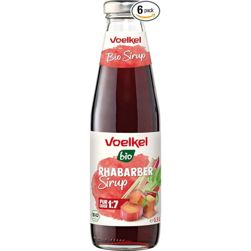 Voelkel Organic Syrup Rhubarb (6 x 0.5L)