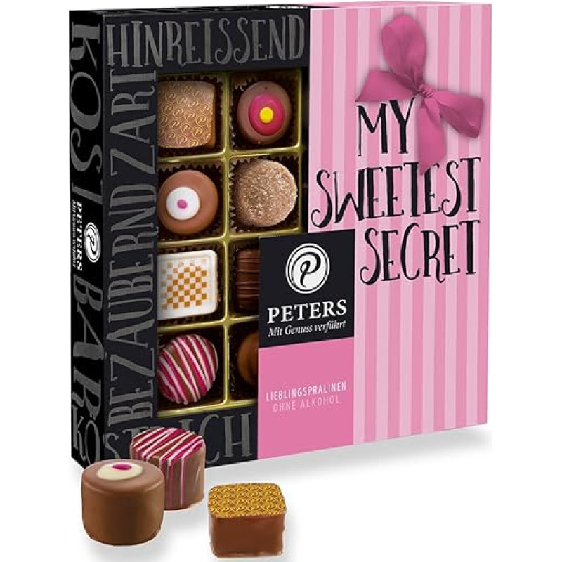 Peters Mit Genuss verführt My Sweetest Secret Šokolado mišinys be alkoholio Be alkoholio Truffle Pralines Dovanų idėja Pagaminta Vokietijoje 200 g