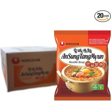 NONGSHIM Ansungtangmyun greito paruošimo makaronų pakuotė (20 x 125 g)