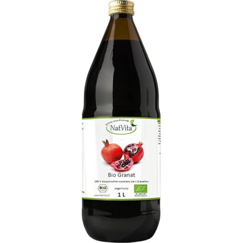 Organic Pomegranate Organic Juice 1L NatVita