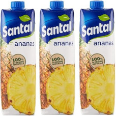 3 x Parmalat Santal I Classici Succo di Frutta Pineapple Fruit Juice, 100% Natural Origin, Refreshing Soft Drink, Tetrapack, 1000 ml