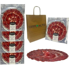 CERROALTO Pečių lėkštė, pagaminta iš 100 % Iberijos veislės Pata Negra (dengta rankomis) 100 g (15 vokų)