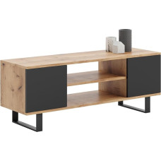 KOBI Focus TV Cabinet, 135 x 40 x 49 cm, TV Table, Industrial Style, Industrial Style TV Cabinet, TV Furniture Living Room Cabinets, TV Table, RTV Cabinet, TV Cabinet, Lowboard