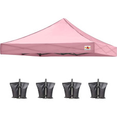 ABCCANOPY Pop Up Gazebo Replacement Cover for Gazebo 3 x 3 m, 100% Waterproof, Choose More Than 18 Colours, Bonus 4 x Weight Bags (Heat Sealed Seam)