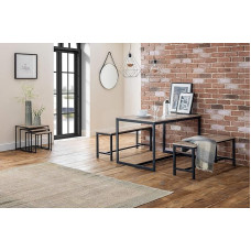 Julian Bowen Tribeca valgomojo stalas Sonoma ąžuolo ir juodos spalvos