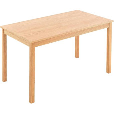 Hallowood Furniture Waverly Oak Small Dining Table, Wooden Dining Table, Kitchen Table, Dining Table, Light Oak, Small Table, Ideal for Dining Room, Lounge and Kitchen (120 x 70 cm)